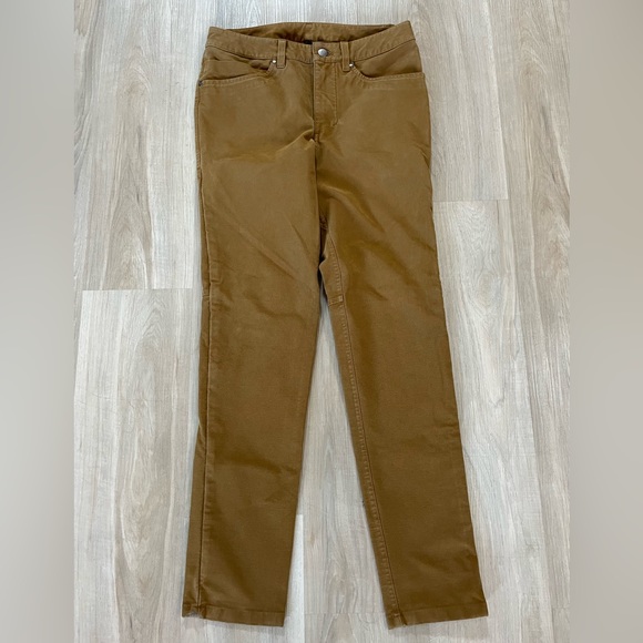 LULULEMON Mens Tan Utility Pants. Size 28W/30L - Picture 1 of 11